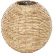J-Line - Vaas Yumi Bol Stro Naturel Large - 35x35x32cm