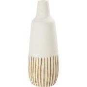 J-Line - Vaas Ying Hout Wit Large - 21x21x56cm