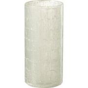 J-Line - Vaas Mozaiek Glas Licht Grijs Medium - 14.5x14.5x30cm