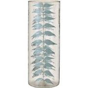 J-Line - Vaas Blauw Blad Glas Large - 16x16x42.5cm