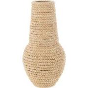 J-Line - Vaas Afro Stro Naturel - 31.5x31.5x63cm