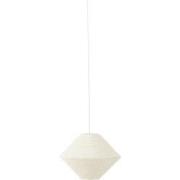 J-Line - Hanglamp Ufo Raffia Wit Small - 35x35x27cm