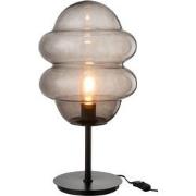 J-Line - Tafellamp Honinglepel Glas Grijs - 28x28x52cm