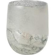J-Line - Windlicht Scavo Glas Grijs Large - 18.5x18.5x22cm