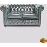 Chesterfield 2-zits bank Brighton FT Antiek Groen