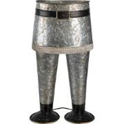 Clayre & Eef Planthouder Broek 22x15x40 cm Grijs Ijzer Bloempot binnen