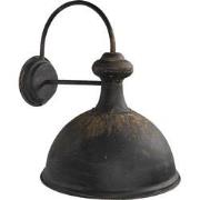 Clayre & Eef Wandlamp  43x35x44 cm  Bruin Ijzer Rond Muurlamp