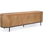 Tv-meubel Tora Naturel 200cm Mangohout - Giga Meubel
