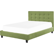 Beliani LA ROCHELLE - Tweepersoonsbed-Groen-Polyester