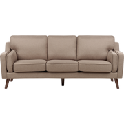 Beliani LOKKA - Driezitsbank-Bruin-Polyester