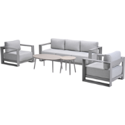 Garden Impressions Malakka loungeset 5-delig valley sand - Lucas bijze...