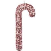 Clayre & Eef Kersthanger Zuurstok 7x2x17 cm Roze Kunststof