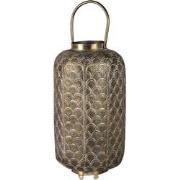 Clayre & Eef Windlicht  Ø 26x45 cm Koperkleurig Ijzer Rond Kaarsenhoud...