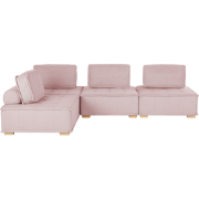 Beliani TIBRO - Modulaire Sofa-Roze-Polyester