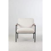 Jara Lounge stoel - wit - 68.5x72.5x82 cm