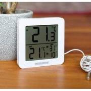 Fackelmann Tecno thermo-/hygrometer, klok wit met usb