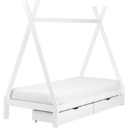 Beliani DEVAY - Kinderbed-Wit-Dennenhout
