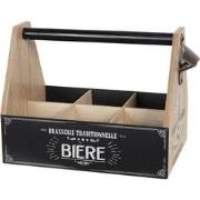 Clayre & Eef Flessenrek met flessen  29x19x20 cm Bruin MDF Ijzer Recht...