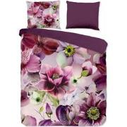 Pure Purflora Dekbedovertrek Paars-Lits-jumeaux (240 x 200/220 cm)