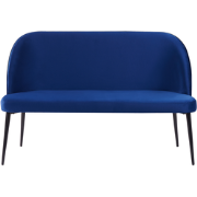 Beliani OSBY - Tweezitsbank-Blauw-Fluweel