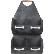 Clayre & Eef Wandrek  35x41x66 cm Grijs Wit Metaal Muurrek