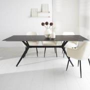 Eettafel Grace Sintered Stone Marmerlook Zwart