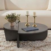 Ronde Salontafel Antraciet Melamine 85 cm Orin