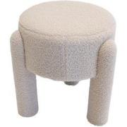 Poef Yara Bouclé Taupe - Giga Meubel