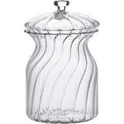 Clayre & Eef Voorraadpot Deksel  Ø 9x15 cm Glas Rond Voorraadbus
