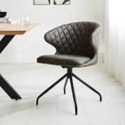 Set van 4 Draaibare Eetkamerstoelen Eloi Antraciet