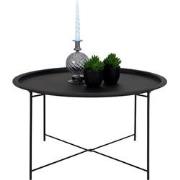 QUVIO Salontafel Noah - Rond - Staal - Ø75 - Zwart