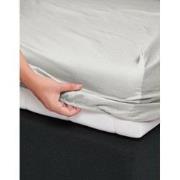 ESSENZA Satin Hoeslaken Steel grey - 160x200 cm