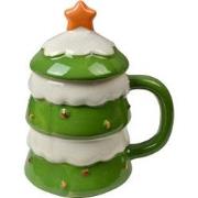 Clayre & Eef Mok Kerstboom 350 ml Groen Keramiek