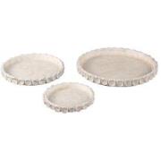PTMD Plateau Ayisy - 45x45x4 cm - Cement - Creme