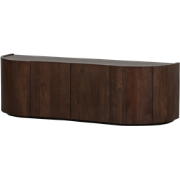 BePureHome Sense Dressoir 4-Deurs - Mango - Walnoot - 50x160x46