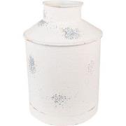 Clayre & Eef Decoratie Emmer  Ø 19x28 cm Beige Ijzer Rond Decoratie Va...