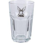 Clayre & Eef Waterglas 300 ml Transparant Glas Konijn Drinkbeker
