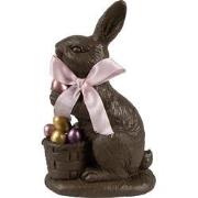 Clayre & Eef Decoratie Beeld Konijn 22 cm Bruin Kunststof