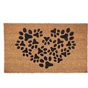 Clayre & Eef Deurmat  75x45 cm Bruin Zwart Kokosvezel Pvc Rechthoek Ha...