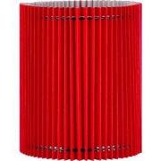 Papieren Gevouwen Lampenkap - Cilindrisch - Rood - ø20 x 24 cm - E27 f...