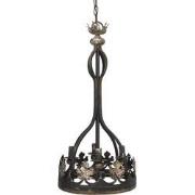 Clayre & Eef Hanglamp  Ø 40x85 cm Bruin Ijzer Hanglamp Eettafel