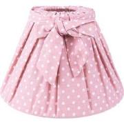 Clayre & Eef Lampenkap  Ø 25x16 cm Roze Wit Katoen Stippen Stoffen Lam...