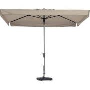 Stokparasol Delos luxe 200x300 cm Polyester ecru zonwering