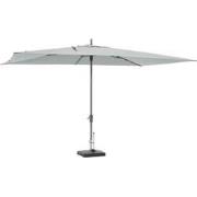 Rectangle grey stokparasol 400 x 300 cm zonwering