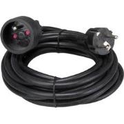 Verlengkabel 5 m zwart 3g1.5 penaarde