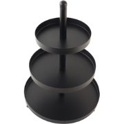 OTIX Etagere - 3 Laags - Serveertoren - Serveerschaal - Zwart - Metaal...