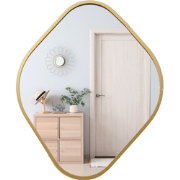 MISOU Spiegel - Organische Vorm - Wandspiegel - Goud - 25x34cm - Miroi...