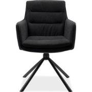 Set van 2 Zwarte Stoelen L63 cm - Logan