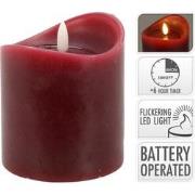 Led Candle 90X100 mm Dark Red