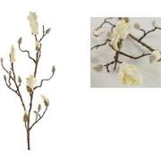 Kunstbloem Magnolia 88x15x3 cm wit